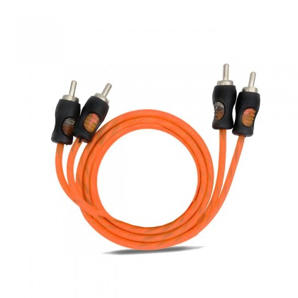 Cabo Coaxial RCA KX3 1 Metros 5mm Flexível Laranja Dupla Blindagem Cabo Coaxial RCA KX3 1 Metros 5mm Flexível Laranja Dupla Blindagem