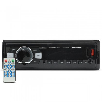 Radio Automotivo Roadstar RS2605BR Plus Mp3 Player Bluetooth USB SD FM Aux 4x48w Radio Automotivo Roadstar RS2605BR Plus Mp3 Player Bluetooth USB SD FM Aux 4x48w